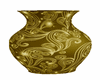 Christmas gold vase