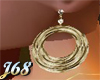 J68 Gold Hoops w/ Pearls