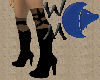 Black Ribbon Boots