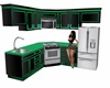 TEAL /BLK SMALL KITCHEN