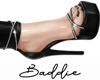 Hot Girl Velour Heels Bl