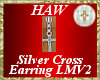 Sil. Cross Earring LMV2