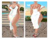 Elegant dress - wht slvr