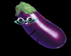Eggplant Support Sticker