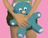 Fluffy Blue Teddy Bear x