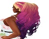 blonde & purple hair