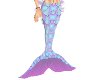 Pearlescent mermaid tail