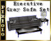 Executive Gray Sofa Set