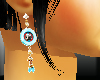 (Q) Long Earring CYAN