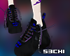 Black Glitched Shoes
