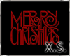 X.S. Christmas Sign RED