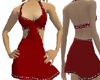 Red Cutaway Dress