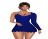 JR blue causal dress