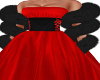 Cerise Black Boa