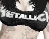 Metallica crop black