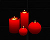 Floor Red Candles