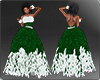 !7 Holiday Green Gown