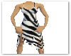 Zebra print Slit Dress