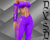 Tied Top & Pants-Purple