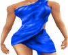 {S} Blue Wrapped Dress