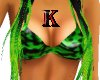 kat*bikini top green tox