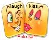 laugh + kiss+Baska