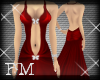 {fm} butterfly gown red