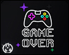 Animated Neon Game Over