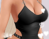 H .Heart Black Dress
