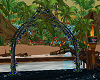 tropical wedding arch