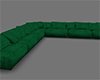 Corner Couch Suede Green