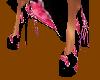 p/b flower heels