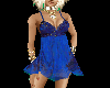 Sexy mini dress blue
