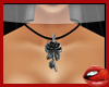 *S* Rose Silver Necklace