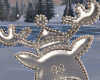 Christmas Glass Deer
