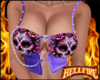Sugar Skull Top Purple