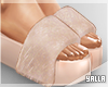 Fur High Slides BEIGE