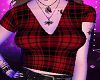 Plaid V-Cut T~Psy