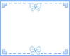 Blue ribbon lines frame