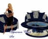 BLUE COUCH SET