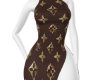 LV High Slit Dress