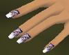 iris nails whitegrey