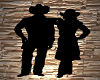 Cowboy Couple Silhouette