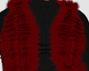 Red Fur Vest Layerable