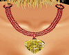 Chain Necklac RED GOLDEN
