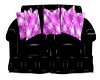 Black/Pink Sofa