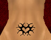 heart belly tattoo