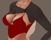 Duo-Tone Top Red/Black