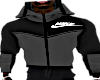 Blk x Charcoal Tech Zip
