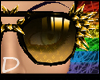 {D} Gold Spike Glasses